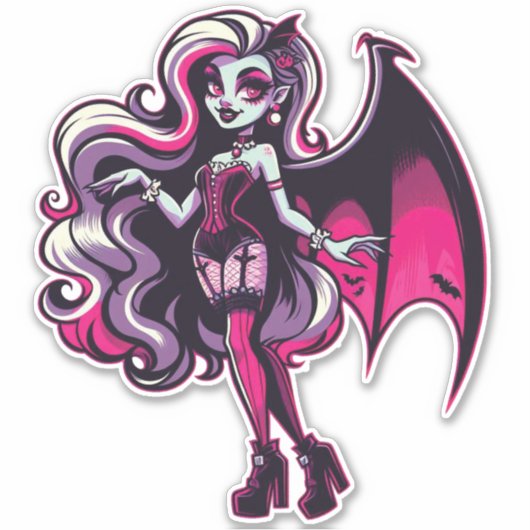 Vampire Ghoul Sticker (Voorkant)