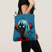 Vampire Girl Cartoon Whimsigoth Funny Gothic Tote Bag (Dichtbij)
