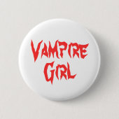 Vampire Girl Ronde Button 5,7 Cm (Voorkant)
