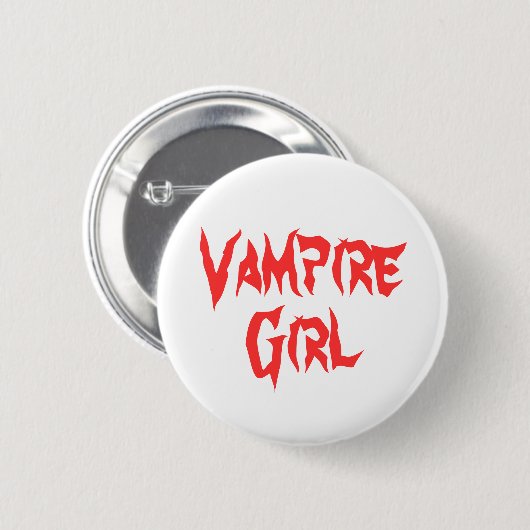 Vampire Girl Ronde Button 5,7 Cm (Voorkant /achterkant)