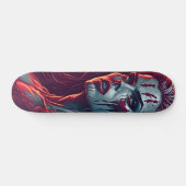 Vampire Girl Skateboard - Bold Retro Fantasy Art (Horizontaal)