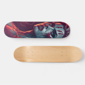Vampire Girl Skateboard - Bold Retro Fantasy Art (Horizontaal)