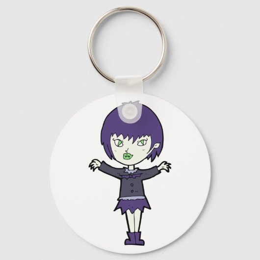 Vampire Girl Sleutelhanger (Voorkant)
