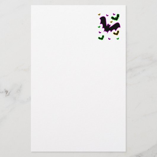 Vampire Glow Bats Briefpapier (Voorkant)