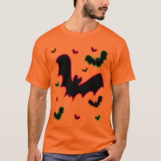 Vampire Glow Vleermuizen T-shirt (Voorkant)