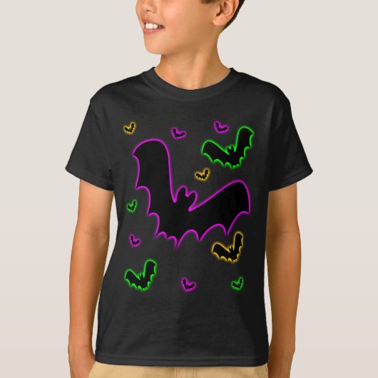 Vampire Glow Vleermuizen T-shirt (Voorkant)