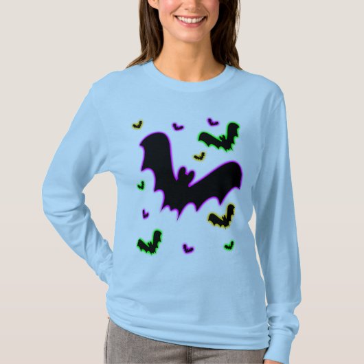 Vampire Glow Vleermuizen T-shirt (Voorkant)
