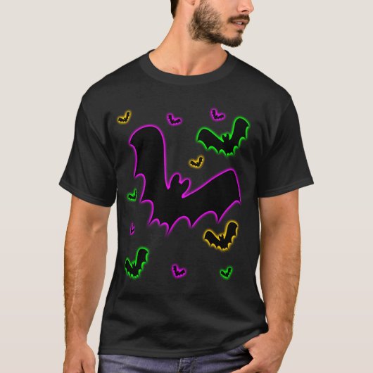 Vampire Glow Vleermuizen T-shirt (Voorkant)