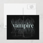 Vampire Gothic Briefkaart (Voorkant / Achterkant)