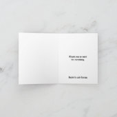 Vampire Gothic Faux Leder Joodse bruiloft Bedankkaart (Binnen)