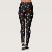🦇 Vampire Gothic Halloween Leggings 🎃 Zwart 🖤 (Achterkant)