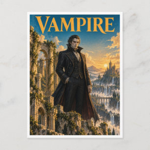 Vampire, gotische fantasie monster briefkaart