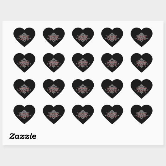 Vampire Groom Heart Sticker (Vel)