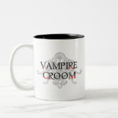 Vampire Groom Tweekleurige Koffiemok (Links)