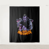 Vampire Halloween Backdrop Wandkleed (Voorkant)