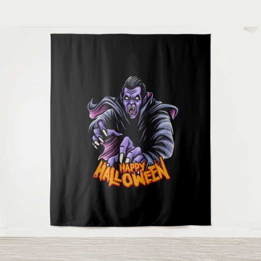 Vampire Halloween Backdrop Wandkleed (Voorkant)