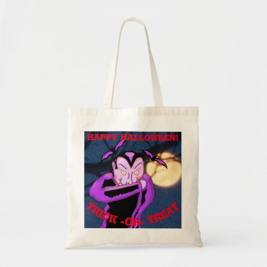 Vampire Halloween Canvas tas (Voorkant)