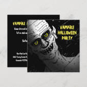 Vampire Halloween-feest uitnodiging (Voorkant / Achterkant)