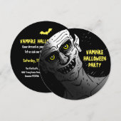Vampire Halloween-feest uitnodiging (Voorkant / Achterkant)