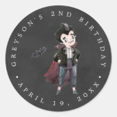 Vampire | Halloween-feestcadeau Ronde Sticker (Voorkant)
