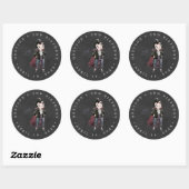 Vampire | Halloween-feestcadeau Ronde Sticker (Vel)