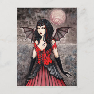 Vampire Halloween Gotische Sprookje Postkaart