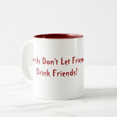 Vampire Halloween Humor Tweekleurige Koffiemok (Voorkant links)