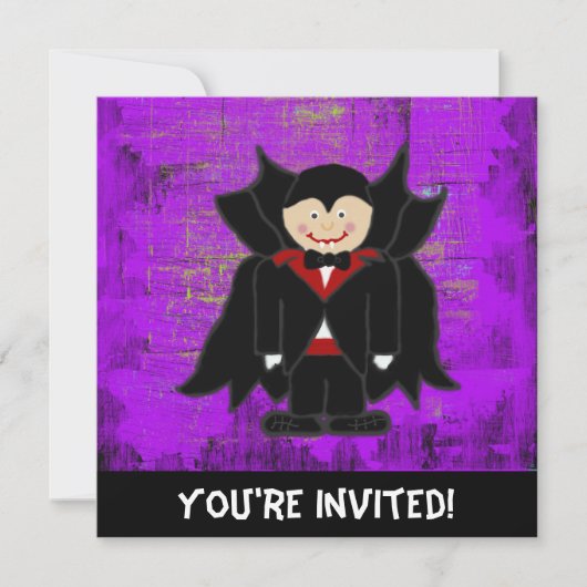 Vampire Halloween Invitation Kaart (Voorkant)