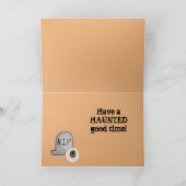 Vampire Halloween Kaart (Binnen)