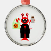 Vampire Halloween Lobster Metalen Ornament (Voorkant)