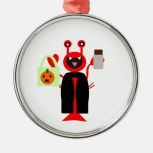 Vampire Halloween Lobster Metalen Ornament