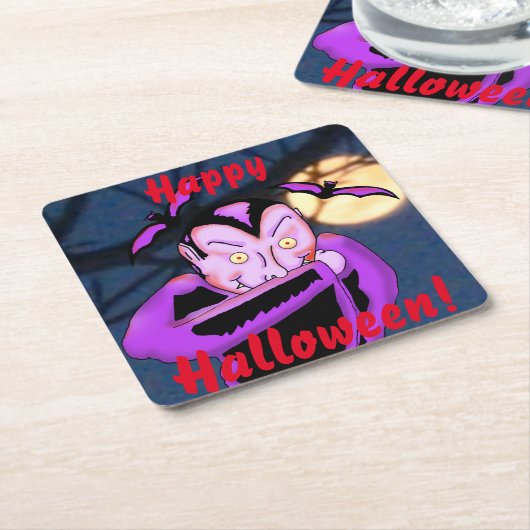 Vampire Halloween Onderzetters (Schuin)