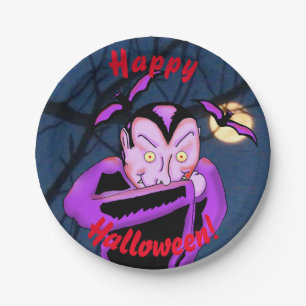 Vampire Halloween Paper-Borden Papieren Bordje