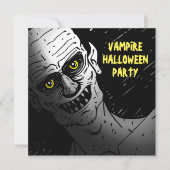 Vampire Halloween Party Invitation Kaart (Voorkant)
