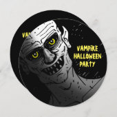 Vampire Halloween Party Invitation Kaart (Voorkant / Achterkant)