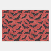 Vampire Halloween Patroon Inpakpapier Vel (Voorkant 3)
