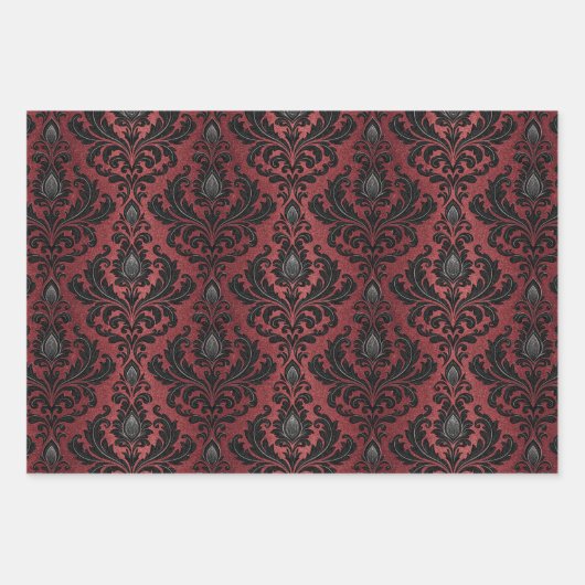 Vampire Halloween Pattern Inpakpapier Vel (Voorkant 2)