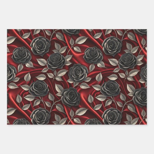 Vampire Halloween Pattern Inpakpapier Vel (Voorkant)