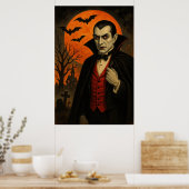 Vampire Halloween Poster (Keuken)