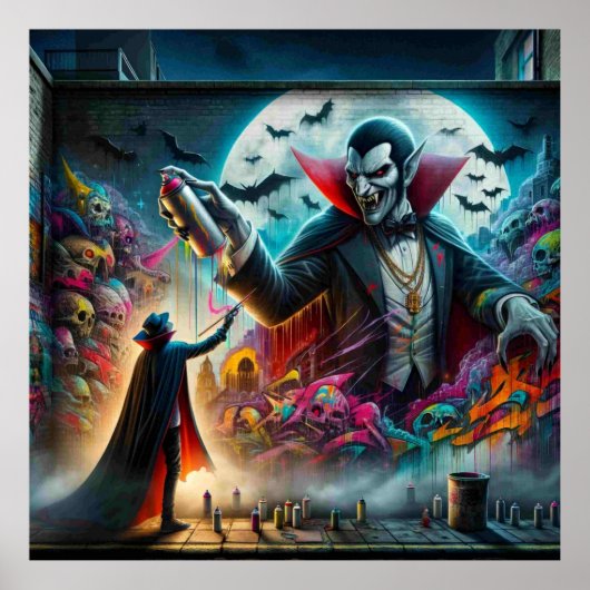 Vampire Halloween Poster (Voorkant)