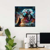 Vampire Halloween Poster (Thuiskantoor)