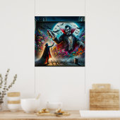 Vampire Halloween Poster (Keuken)