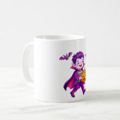 Vampire Halloween Snoep Bewaarder Koffiemok (Voorkant links)