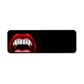 Vampire Halloween Teeth Etiket (Voorkant)