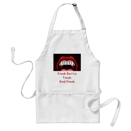 Vampire Halloween Teeth Standaard Schort (Voorkant)