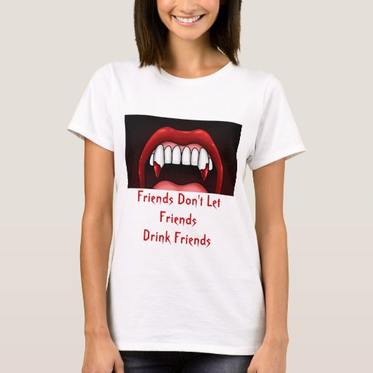 Vampire Halloween Teeth T-shirt (Voorkant)