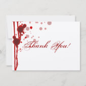 Vampire Halloween Weddenschap Bedankt dat je bloed (Voorkant)