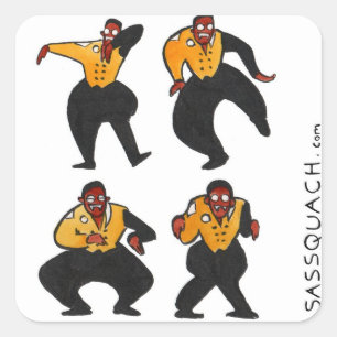 Vampire Hammer Vierkante Sticker