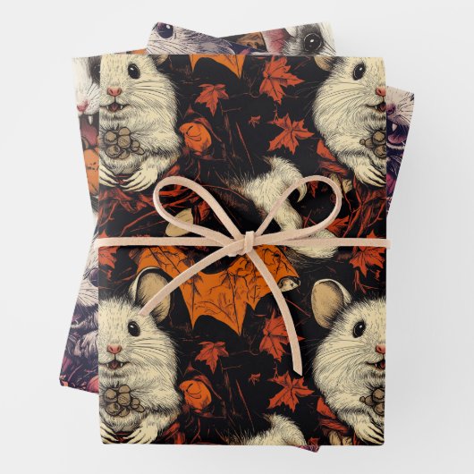 Vampire Hamster Halloween inpakpapier (In situ)