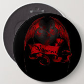 Vampire Heart Ronde Button 6,0 Cm (Voorkant /achterkant)